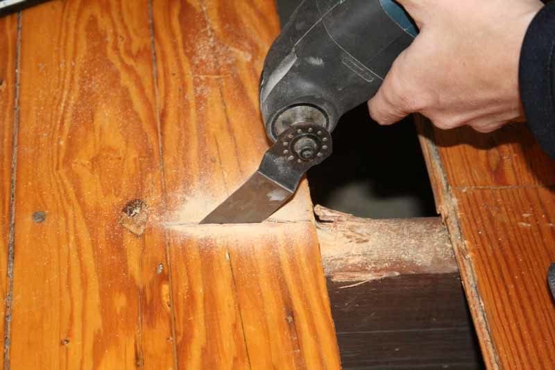 Proceso de cómo reparar y reemplazar pisos de madera de 0,75 pulgadas -4