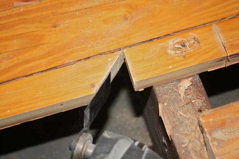 Proceso de cómo reparar y reemplazar pisos de madera de 0,75 pulgadas -5