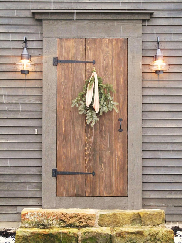 Ideas sencillas para decorar la puerta de Navidad