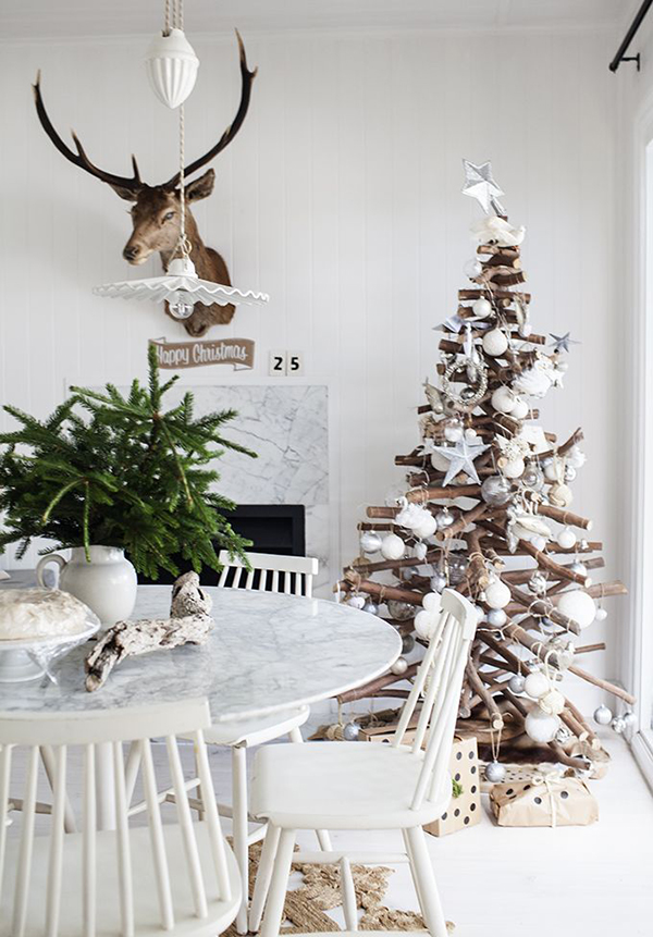 Ideas sencillas para la decoración del hogar del árbol de Navidad