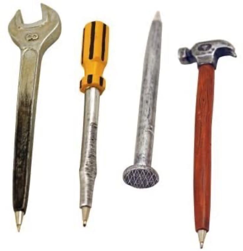 bolígrafos de herramientas de mano aerodinámicos mejores regalos de mordaza de construcción